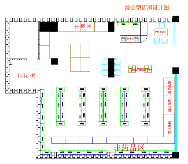 综合性药店平面设计图